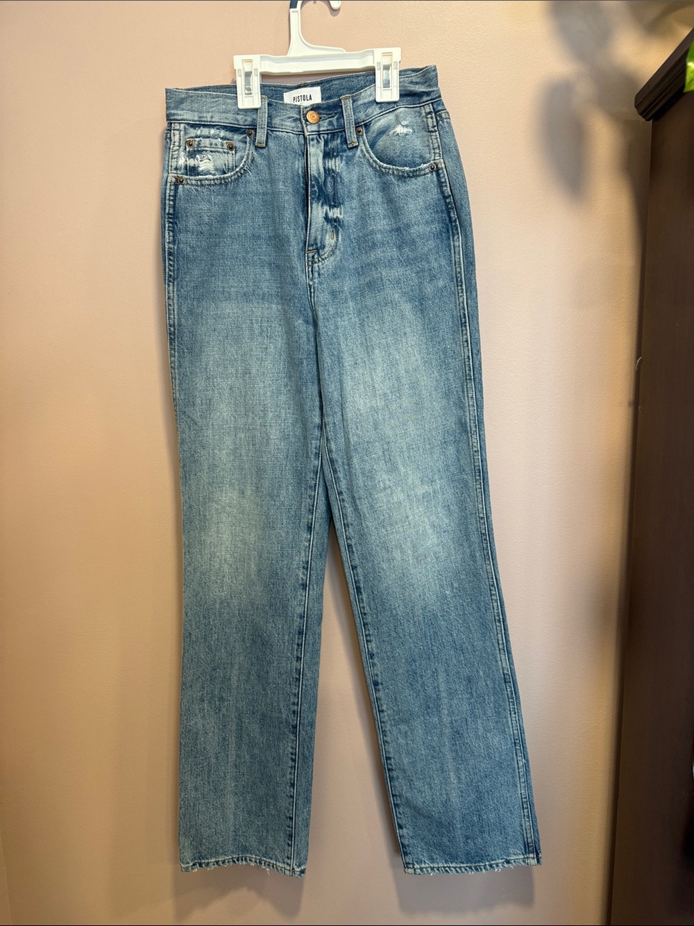 pistola Medium Wash Straight Leg Jeans